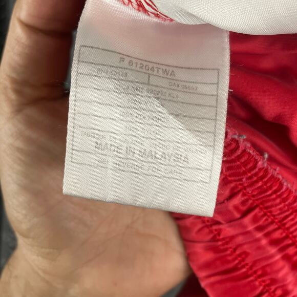 Nike Colorblock Shorts Mens Size XL Red Black White Retro Drawstring Lined - Picture 8 of 12